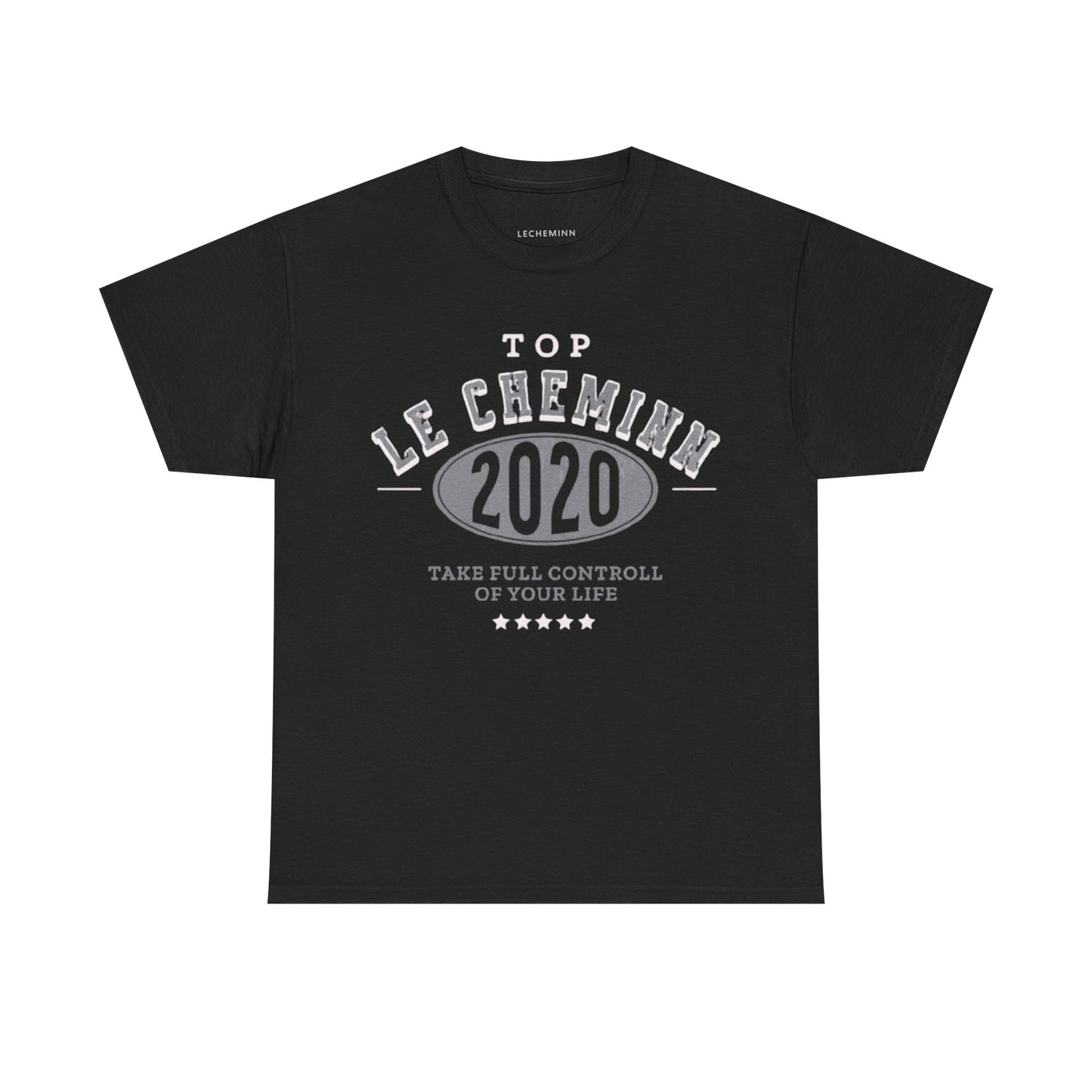 Heavy - "Top" Cotton Black/Grey Tee