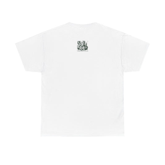 Heavy "Paranoia" Cotton White/Green Tee
