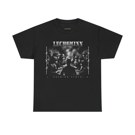 Heavy "Conspiracy" Cotton Black Tee
