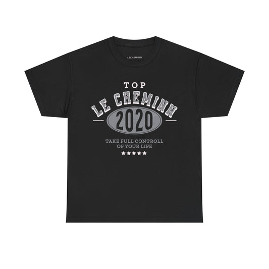 Heavy - "Top" Cotton Black/Grey Tee