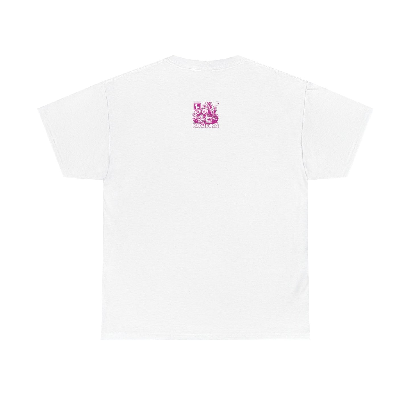 Heavy "Paranoia" Cotton Tee White/Pink