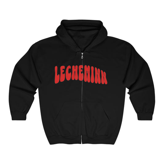 Lecheminn "Comfortably Unbothered" Full Zip Hooded Sweatshirt