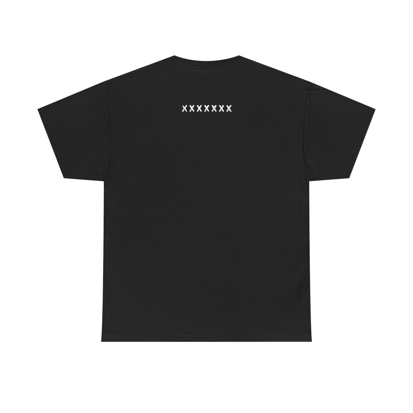 Heavy "X" Cotton Black Tee