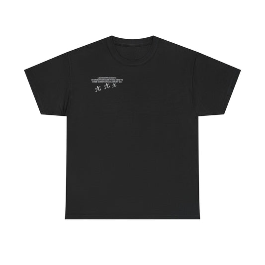 Heavy Cotton "i do not know" T-shirt  Black/White