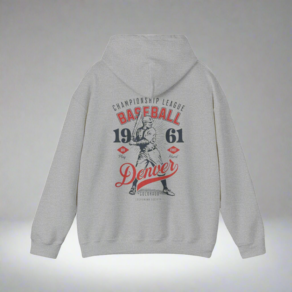 "Baseball" Hooded Sweatshirt -Lecheminn-