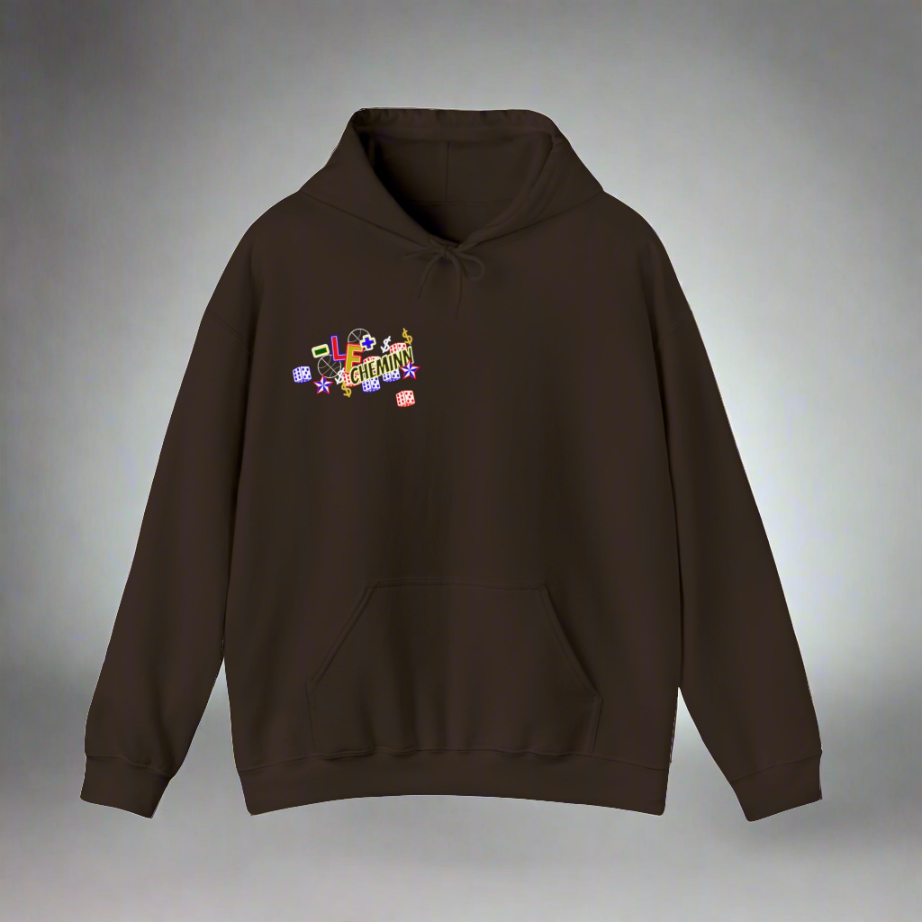 "Dice" Hooded Sweatshirt -Lecheminn-