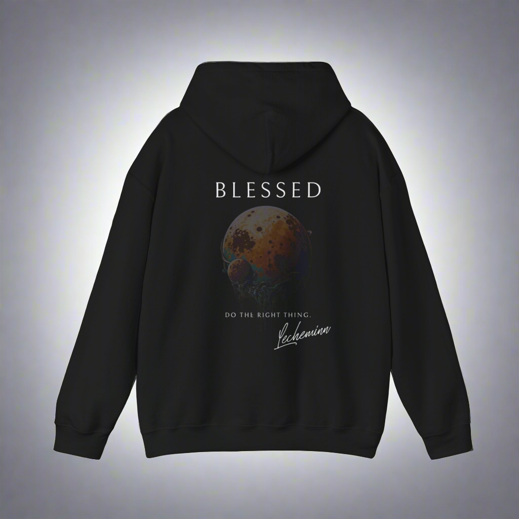 "Blessed" Hooded Sweatshirt -Lecheminn-