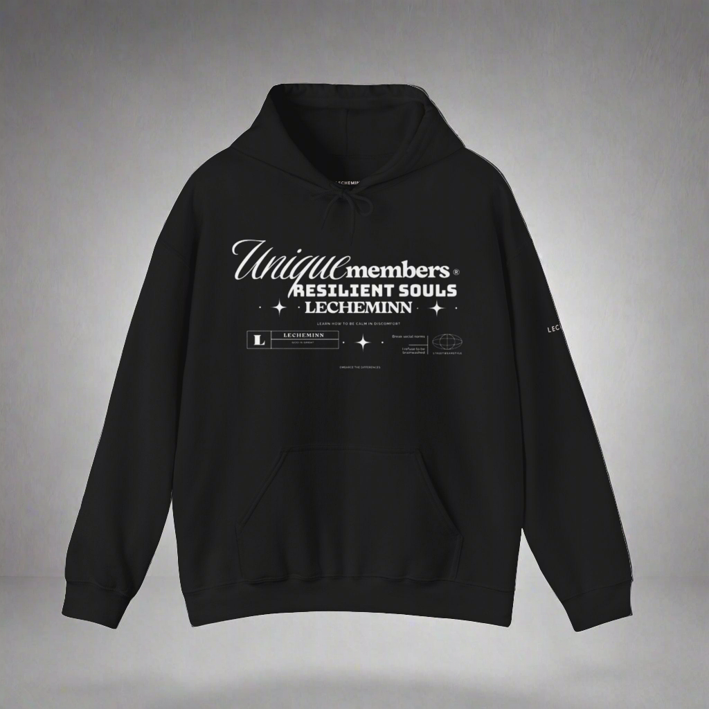 "Resilient Souls" Hooded Sweatshirt -Lecheminn-