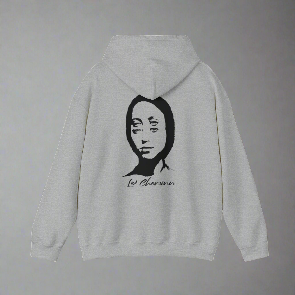 "L" Hooded Sweatshirt -Lecheminn-